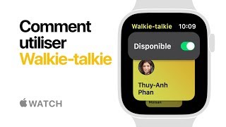 Apple Watch Series 4 — Comment utiliser Walkietalkie — Apple [upl. by Cirded]