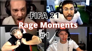 FIFA 21 RAGE MOMENTS COMPILATION 1 BROKEN CONTROLLERS [upl. by Lener]