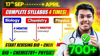 Last 8 Months GamePlan 15th Sep to April  Complete Syllabus 4 Times  NEET 2025 strategy aiims [upl. by Aerona]