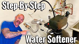 How To Install Water Softener System Aquasure Harmony Series  Water Softener Loop Connection [upl. by Gowrie741]