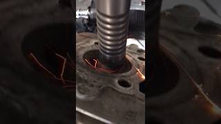 Valve grinding  motorcycle valve seat grinding  classic honda How to  Classic Honda [upl. by Atela834]