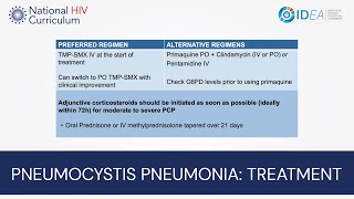 MiniLecture Series Pneumocystis Pneumonia Treatment [upl. by Onitrof]