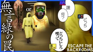 擬態する化け物と肩を組んで妨害してくる緑色【ESCAPE THE BACKROOMSバックルーム】 [upl. by Bergstrom]