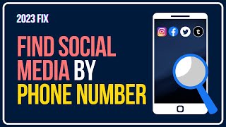 How To Find Social Media By Phone Number  Search Social Media By Phone Number  Facebook Instagram [upl. by Roselin]