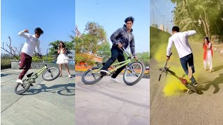 BMX Cycle Stunt  New bmx cycle stunt tik tok video  BMXCycleStunt​ [upl. by Gromme]