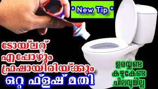 ഒഴിഞ്ഞ ടൂത്ത്പേസ്റ്റ് കവറുകൊണ്ട് Toilet എപ്പോഴും ഫ്രഷാക്കി വെയ്ക്കാംToilet cleaning tips Easy tips [upl. by Booma]