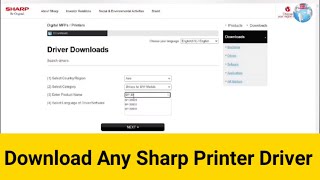 How To Download and Install Sharp Printer Drivers from the Web All Model [upl. by Roos]