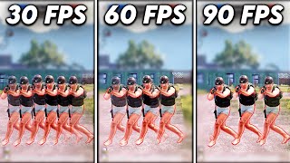 90 FPS vs 60 FPS vs 30 FPS Does FPS Matter FPS Comparison For BGMI PUBG MOBILE  KO EXOTIC GAMING [upl. by Chong217]