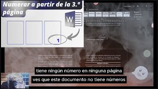 SOLUCION Cómo conseguir Enumerar Páginas en Word a Partir de la Tercera Hoja ✔ [upl. by Mayyahk]