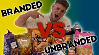 BRANDED FOOD VS NON BRANDED FOOD CHALLENGE [upl. by Adnolahs452]