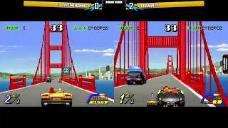 Outrunners Tournament Arcade RollbackRetroarch Netplay [upl. by Glenn]