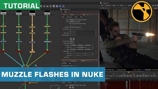 Nuke VFX Tutorial How To Composite Muzzle Flashes Gun Smoke amp More Gun FX Stock Footage [upl. by Perlis]