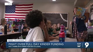 Fight over fullday kindergarten funding [upl. by Yanej]