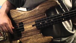 Warmoth Fretless Bass  rear pickup [upl. by Suiramaj]