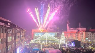 Focuri de artificii  Revelion 2024 Suceava [upl. by Houlberg935]