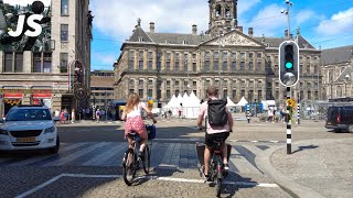 Cycling the Streets of Amsterdam for the First Time August 2022 [upl. by Wilfrid]