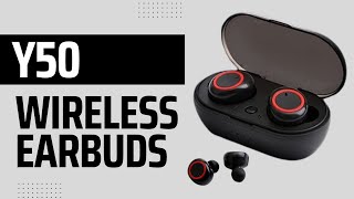 Cheap Best Buy Y50 Wireless Earbuds Review [upl. by Godiva]