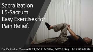 Sacralization L5 Sacrum Easy Exercises for Back Pain Relief [upl. by Andersen95]