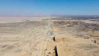 Drone footage reveals The Line megacity under construction in Saudi Arabia [upl. by Tesler]