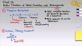 Redox Titration  Intro amp Theory [upl. by Emyaj]