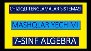 CHIZIQLI TENGLAMALAR SISTEMASI QOSHISH USULI 7SINF ALGEBRA [upl. by Azeel54]