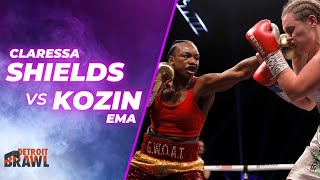 CLARESSA SHIELDS VS EMA KOZIN FULL FIGHT [upl. by Colver]