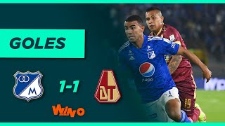 Millonarios vs Deportes Tolima 11  Liga BetPlay Dimayor 20212  Cuadrangulares  Fecha 4 [upl. by Fita]