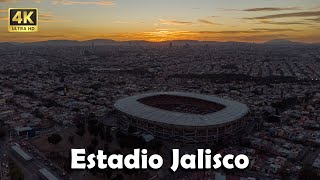 Estadio Jalisco con un espectacular atardecer de fondo Guadalajara 🇲🇽 4K [upl. by Dorotea603]