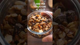 Colazione CIOCCOLATOSA SENZA BILANCIA GLUTINE LATTICINI E UOVA granola di avena e crema al cacao [upl. by Elsilrac727]