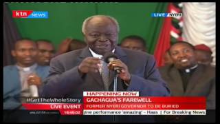 Former President Mwai Kibakis speech during former Nyeri Governor Nderitu Gachaguas farewell [upl. by Child]