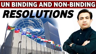 UN Binding and Nonbinding Resolutions  United Nations Resolutions  Muhammad Akram [upl. by Klute]