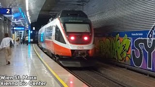 Züge Wien St Marx S7 CAT  Trainspotten 128 [upl. by Asilem]