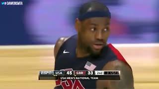 LeBron James and Kobe Bryant DESTROY Great Britain vs x 2012 Team USA Full Highlights [upl. by Wynnie443]