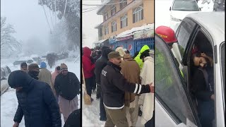 People Death in Murree Due to Snowfall in Cars Original Video [upl. by Tobias941]