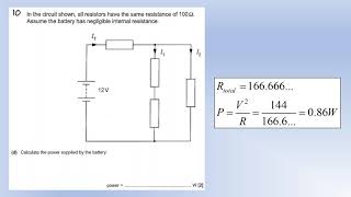 A Level Physics Electricity Mock Exam [upl. by Ytak]