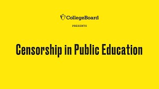 College Board Presents Censorship in Public Education [upl. by Rist]