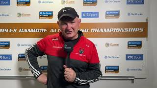 Cork Manager Ger Manley Reacts After All Ireland Senior Final Win Over Galway [upl. by Eanel]