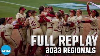 Florida State vs South Carolina 2023 NCAA softball regionals  FULL PERFECT GAME [upl. by Joanne]