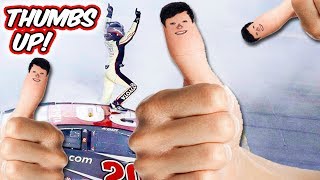 THUMB MAN JONES CAN WIN WHY CANT WE  NASCAR Heat 2 Racing ft GF Jess [upl. by Bonnes]