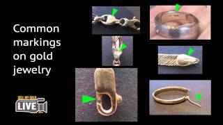 Identifying markings on gold jewelry [upl. by Anaele]