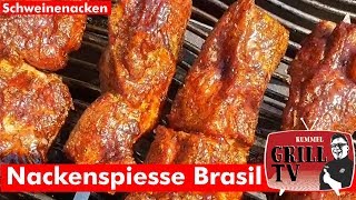 Nacken am Spieß Nackenspiesse Brasil 71 Nackenzerlegung 13  Rummel Grill TV rummelgrilltv [upl. by Croom]