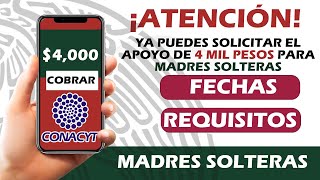 YA PUEDES SOLICITAR la BECA CONACYT para madres solteras 2022 FECHAS Y REQUISITOS 2022 [upl. by Ahsircal792]