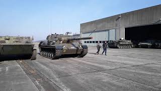 Leopard Tank at Belgian tank museum quotgunfirequot Brasschaat [upl. by Liss10]