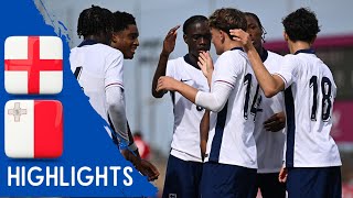 England vs Malta  All Goals amp Highlights U17 Euro Qualification 24102024 [upl. by Haag186]