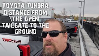 Toyota Tundra bed height measurement With and without the factory lift [upl. by Chadd]