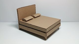 how to make a Bed in cardboard [upl. by Hailahk]