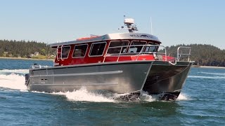 ACI Boats Alegria 1534XC 34 Aluminum Catamaran [upl. by Beutner329]