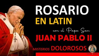 MISTERIOS DOLOROSOS con Benedicto XVI  Latín traducido al español [upl. by Ardisi]