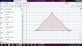 Geogebra Dreiecke1 Konstruktion und Winkelsumme [upl. by Hambley408]