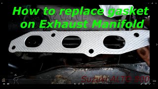 Replace gasket on exhaust manifold [upl. by Laroc379]